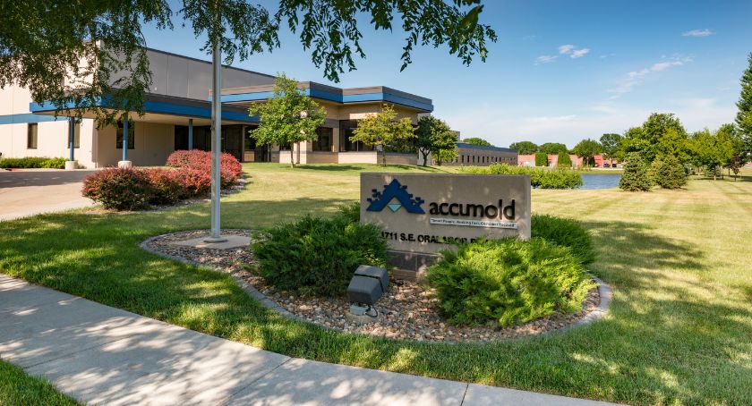 Accumold’s 12,100 m² Facility in Ankeny, Iowa.